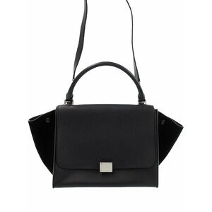 Celine Trapeze Leather 2WAY Handbag Shoulder Bag